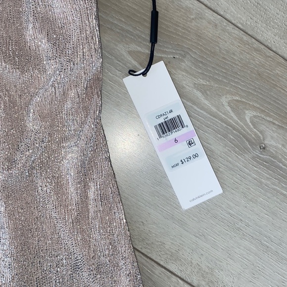NWT Calvin Klein Metallic Dress - Picture 2 of 3